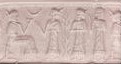 9e - Ningal & 3 unidentified from a time forgotten very long ago when the godsd came down, had children, & populated Earth with Anunnaki gods