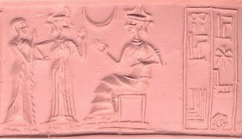 10a - semi-divine made king, his goddess spouse Inanna, & mother-in-law Ningal; a time long forgotten when the gods came down & had sex with the daughters of man, they produced offspring-kings