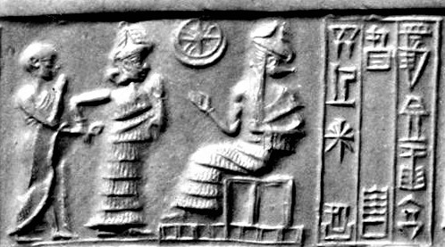 1f - semi-divine as high-priest & king, Goddess of Love Inanna, & Nannar; Nannar would give his directions directly to the kings to bring to the people, same goes for religious matters & the high-priests