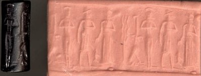 39 - naked Inanna, semi-divine king, & Ningal