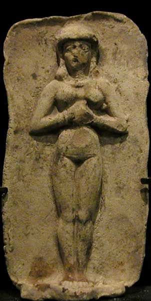 8e - stele of Naked Goddess of Love Inanna