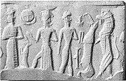 9d - Ningal, Utu, & semi-divine king protected & directed by the gods in ancient days long forgotten