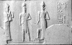 9f - Ninsun, a semi-divine king, & Utu with his rock saw alien tool & weapon