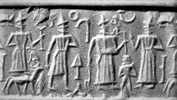 50 - Adad, Martu, Ninurta, & Nannar; ancient scene in our forgotten past when the gods walked upon the Earth