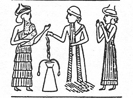 24 - Nannar, 2/3rds divine King Ur-Nammu, & his mother the goddess Ninsun; King Ur-nammu, King Gilgamesh, & King Gudea were sons to the goddess Ninsun & semi-divine spouse Lugalbanda, a "mighty man"