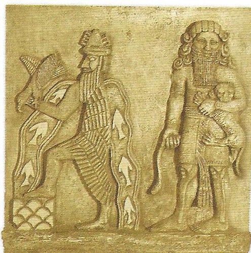 41 - Enki & giant 2/3rds divine 5th Uruk King Gilgamesh, who ruled 126 years as king, the mix of divine with semi-divine produces offspring 2/3rds divine who lived a very long time; example: Gilgamesh's semi-divine father Lugalbanda was King of Uruk 1,200 years