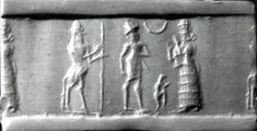 47 - creature creation of Ninhursag - Enkidu, Uruk 2/3rds divine King Gilgamesh, & his mother goddess Ninsun, mother of semi-divine kings; See Gilgamesh Texts on Uruk Page