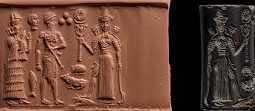 13 - goddess Ninsun, a semi-divine king, & his spouse the goddess Inanna; a time in our history when the gods walked & talked with semi-divine earthlings, having sex with many of them was Inanna