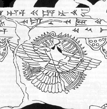 51 - Utu depicted in his winged sky-disc as if the Sun