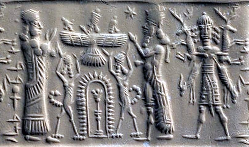 Ninhursag, Enlil, Anu, Enki, Ninurta mixed=breed semi-divine Nephilim king